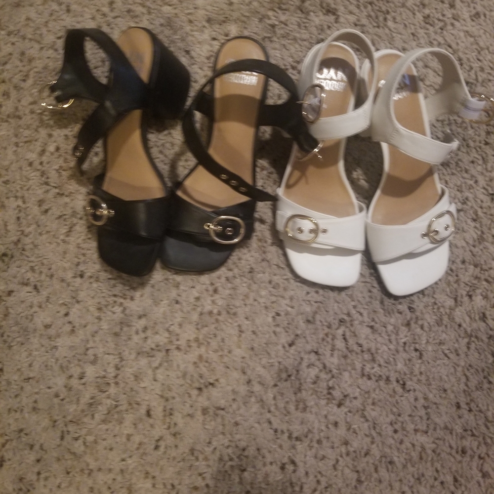 Black and White Madden NYC heels